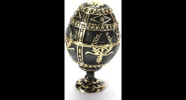 Luxe Decoratief Ei met Kristallen — Verzamelstuk in Keizerlijke Stijl — Handgemaakt, van de Czars Collectie door Atlas Editions voor verzamelaars, niet geschikt voor kinderen jonger dan 14 jaar.
