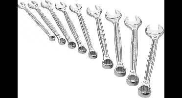 set 12 ringsteeksleutels - inch maten