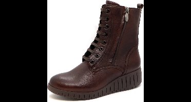 Marco Tozzi Dames Veterboot - 25235-362 Bruin - Maat 37