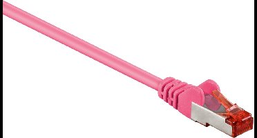 S/FTP CAT6 Gigabit netwerkkabel / roze - LSZH - 50 meter