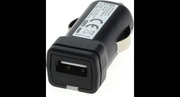 USB autolader met 1 poort - Smart IC - 2,4A / zwart