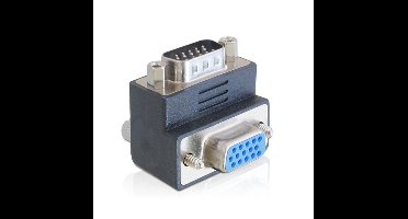 VGA (v) - VGA (m) adapter - 90° haaks naar beneden