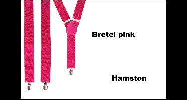Bretel roze/pink 35mmbreed - Hamston Carnaval thema feest festival bretels fun broek