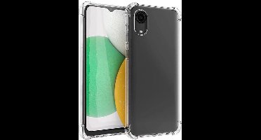 Hoesje geschikt voor Samsung Galaxy A03 Core - Anti Shock Proof Siliconen Back Cover Case Hoes Transparant