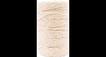 Vaessen Creative Macrame Touw - Naturel - 5mmx100m