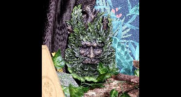 Nemesis Now Tuin beeld/figuur Wise Oak Vogelvoeder Groen