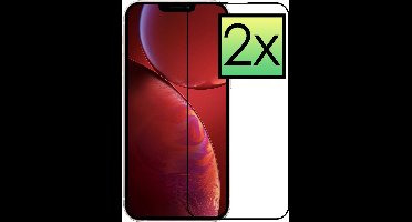 Screenprotector - 2 Stuks - Geschikt voor Apple iPhone 13 - Full Cover - Beschermglas - Gehard Glas - Tempered Glass - Screen Protector