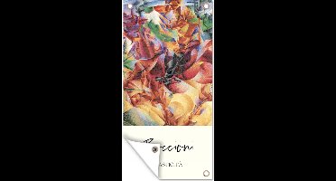 Tuinposter Kunst - Umberto Boccioni - Elasticità - 30x60 cm - Tuindoek