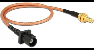 Fakra A (m) - SMB (v) adapter kabel - RG316 - 50 Ohm / transparant - 0,30 meter