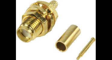 RP-SMA (v) krimp connector - RG-174