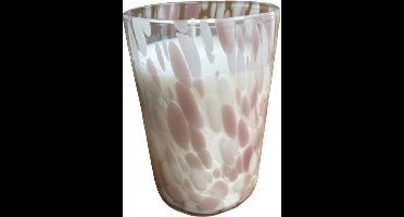 Kaars in Glas - Roze - Ø15 cm