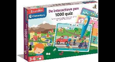 Education Clementoni - Interactieve Pen 1000 Quiz - Met Bordspel - Educatief Speelgoed 3-6 Jaar