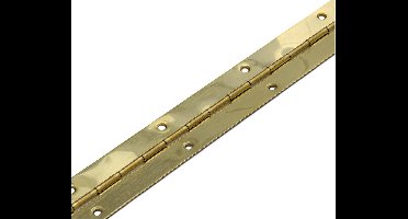 Dulimex Pianoscharnier - 32x2000x0,7mm - staal vermessingd