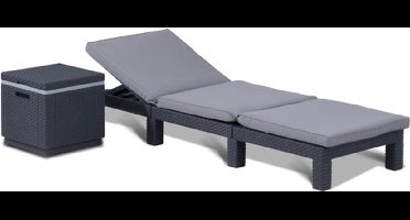 Allibert Daytona Ligbed - 195x65x22cm – Grafiet