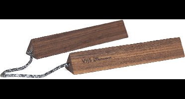 Vij5 - Chaku design onderzetter door KellerFreyschmidt - notenhout - gemêleerd koord