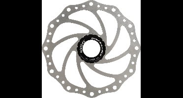 Fiets Remschijf Elvedes SC14 RVS ø180mm met 6 remschijfboutjes Center Lock