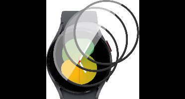 Screenprotector geschikt voor Samsung Galaxy Watch 5 40 mm - PET Glasfolie Full Screen Protector - 3 Stuks