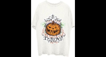 Disney The Nightmare Before Christmas - All Hail Unisex T-shirt - S - Creme