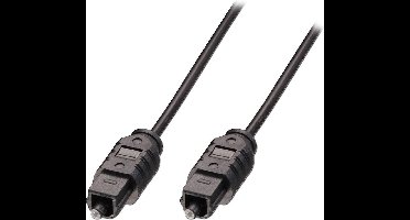 LINDY 35215 Toslink Audio Aansluitkabel [1x Toslink-stekker (ODT) - 1x Toslink-stekker (ODT)] 10.00 m Grijs