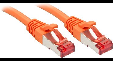 LINDY 47814 RJ45 Netwerkkabel, patchkabel CAT 6 S/FTP 15.00 m Oranje Snagless 1 stuk(s)