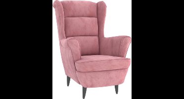 vidaXL Fauteuil fluweel roze