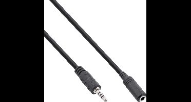 2,5mm Jack 4-polig (m) - 3,5mm Jack 4-polig (v) kabel - 5 meter