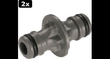 2x GARDENA koppeling 13 mm (1/2), 19 mm (3/4)