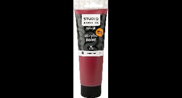 Acrylverf – Madder Rode Verf – Acrylaatverf – Acrylic paint – Hobbyverf – Knutselen en Verven – Sneldrogend – Madder Red (#11) – Dekkend – Creall Studio – 120 ml – 1 fles
