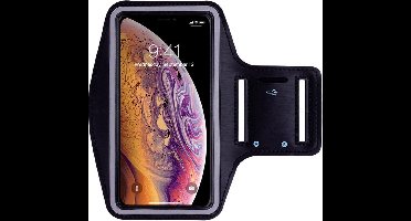 Sportarmband - Geschikt voor: Samsung Galaxy A33 / A34 / A35 4G & 5G hoesje - Sportband - Hardloop armband - Sport armband - Hardloop houder - Zwart