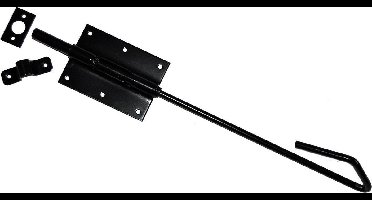 Staartgrendel - Zwaar - 400 mm - Zwart