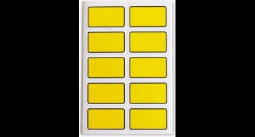 Soho Diepvriesetiketten 35 X 21 Mm Geel 5 Vellen á 50 Stuks Totaal