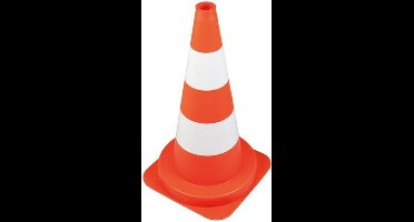 Ivana Verkeerskegel - PVC oranje / wit - 30 cm hoog