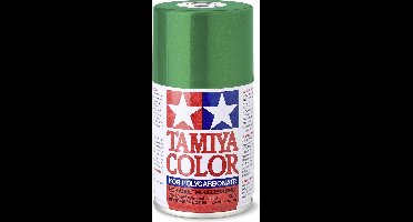 Tamiya Hobbyverf Acrylverf - PS-17 Metallic Groen voor Lexan/Polycarbonaat – Glans – Acrylspray – Verf spuitbus - 100 ml