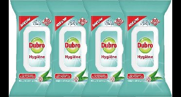 4 x Dubro Vochtige doekjes Hygiëne - Eucalyptus geur - 4 x 80 doekjes