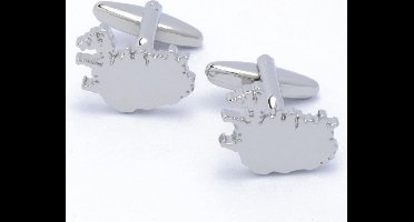 Manchetknopen - IJsland Kaart Outline