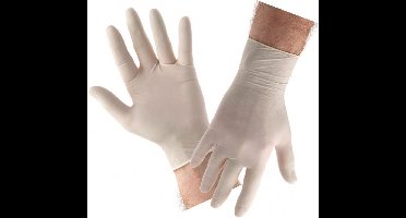 Comfort latex handschoenen gepoederd - Small - 100 stuks