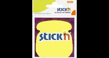 Stick'n Sticky Notes - 70x70mm - Telefoon Notes - 50 Memoblaadjes - Neon Geel