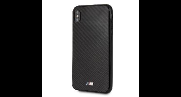 Zwart hoesje BMW - Backcover - Carbon Inspiration - iPhone XS Max - Hard Case