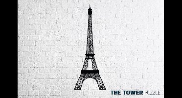 Eco-wood-art Wanddecoratie Eiffeltower 49,7 Cm Zwart