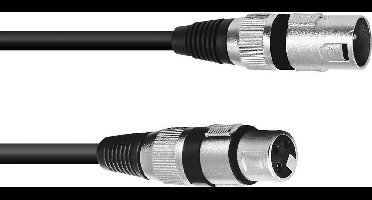 OMNITRONIC xlr kabel 3pin 0.2m bk