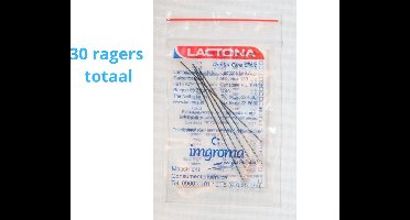 Lactona Interdentaal Ragers - Large/Medium 65mm - Zwart - 6 gripzak x 5 stuks  - Voordeelpakket