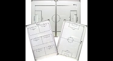Precision Coachbord Voetbal 90 X 120 Cm Magnetisch Wit 30-delig