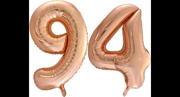 Folieballon nr. 94 Rosé Goud 86cm