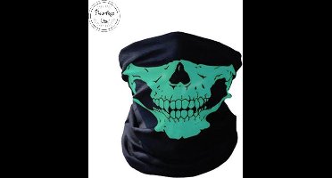 Balaclava Gezicht Shield Tactische Masker Licht groen 3D Schedel Sport Nek Warm Motor Masker Volgelaatsmasker Winddicht Motorfiets Mondkap face shield spatmasker gezichtscherm Ski Outdoor Sport