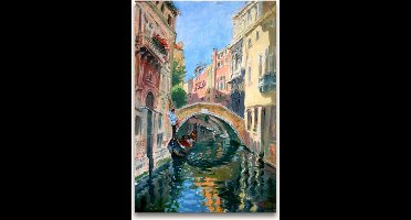 Handgeschilderd schilderij Olieverf op Canvas - Claude Monet 'Ponte Widmann'