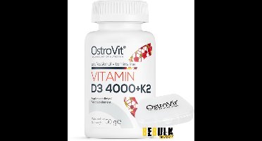 Vitaminen - OstroVit Vitamine D3 4000 + K2 100 tabletten - 100 Tabletten
