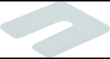 Uitvulplaatjes 1Mm 50X50Mm Trnspr Knstst Doos - 480St