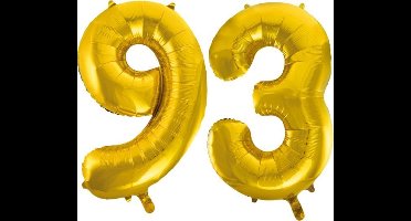 Folieballon nr. 93 Goud 86cm