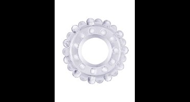 PowerPlus Flexibele Cockring Geribbeld - transparant
