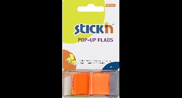 Stick'n Index tabs - 45x25mm - Neon Oranje - 50 Bladwijzer tabs
